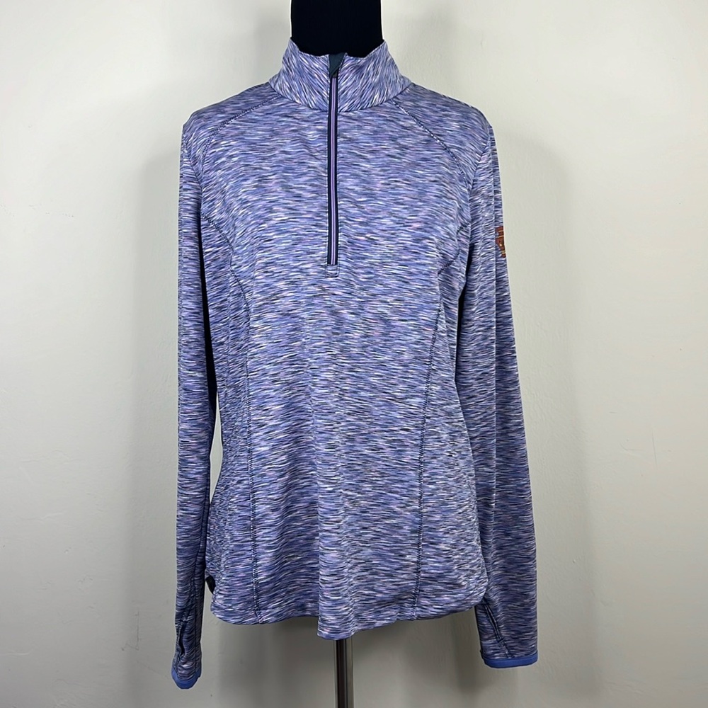 ZERO RESTRICTIONS Pink White Performance Longsleeve Golf Tennis Top M